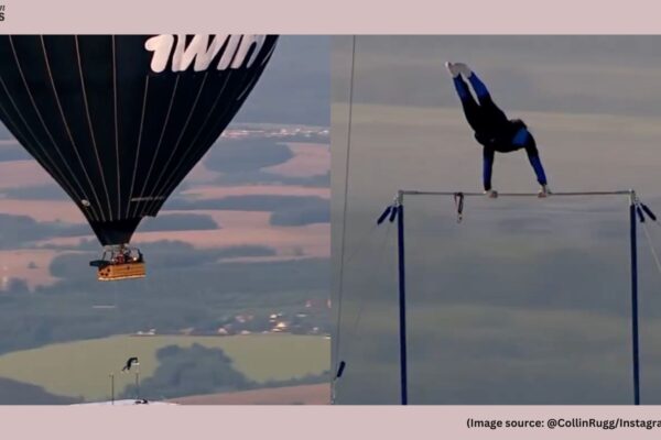 ‘Deathwish madness’: Russian daredevil performs gymnastics under hot air balloon without parachute; watch